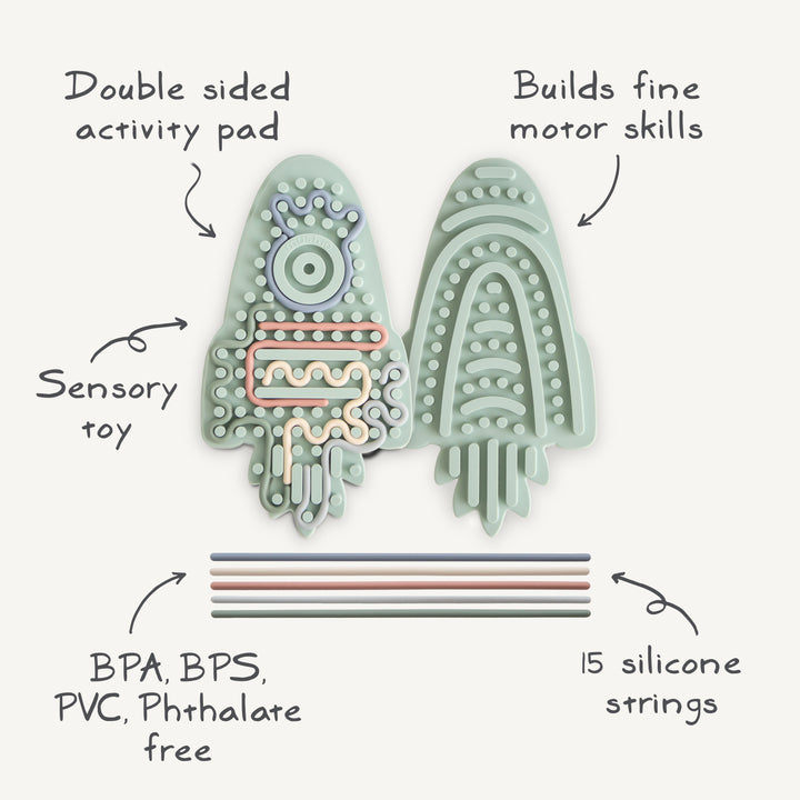 Mushie - Silicone Sensory Toy - Rocket