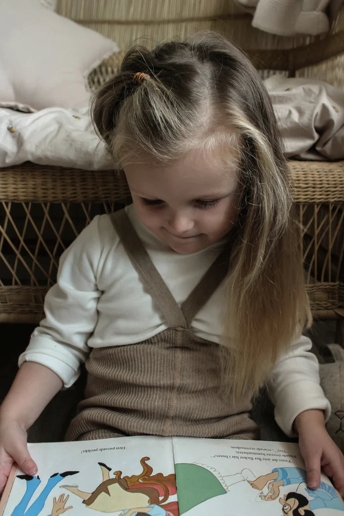 Silly Silas- Footless Cotton Tights -Peanut Blend - Mabel & Fox