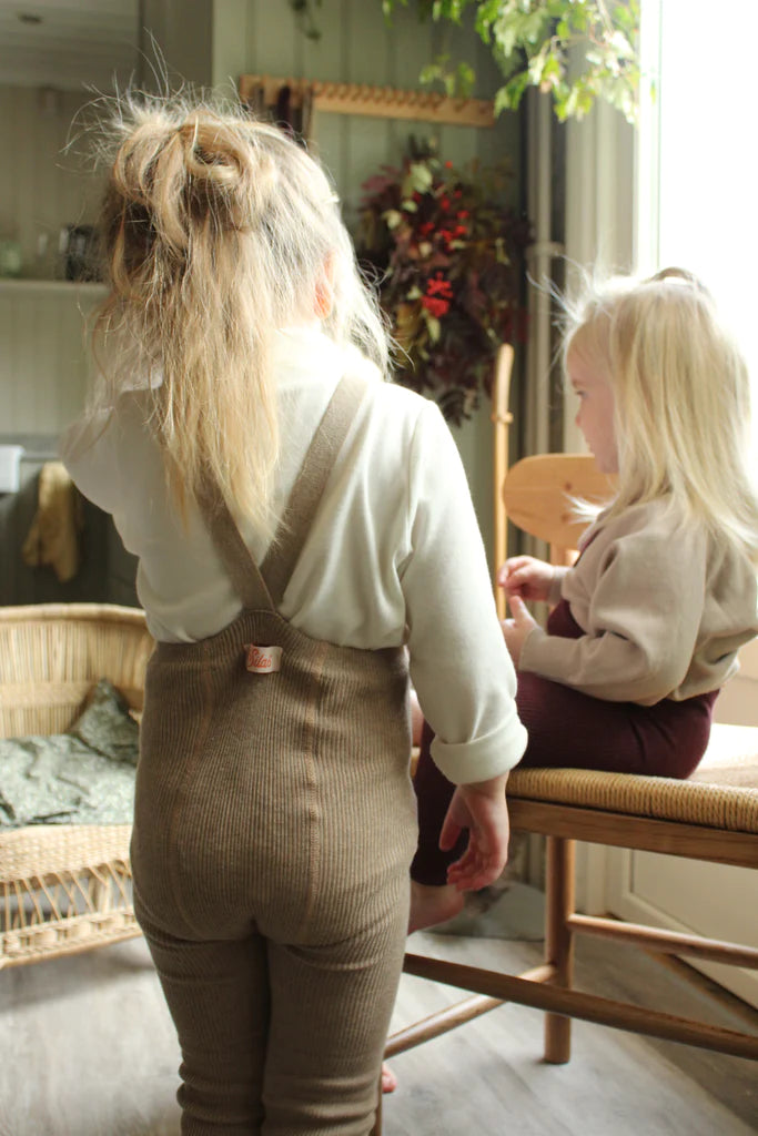 Silly Silas- Footless Cotton Tights -Peanut Blend - Mabel & Fox