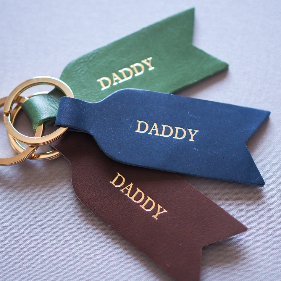 Soch & Co – Leather Keyring – Dad - Mabel & Fox