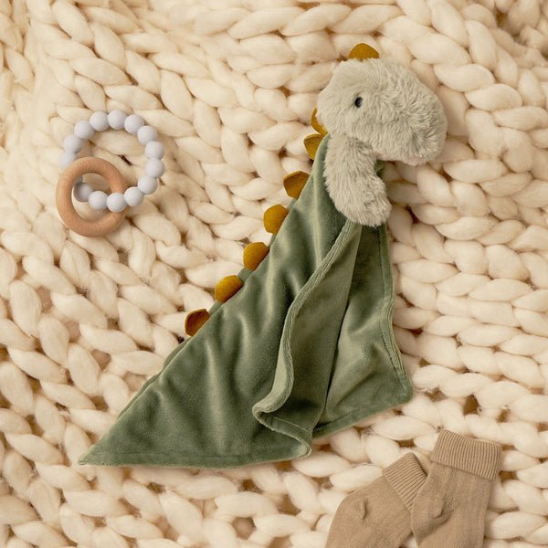 Softies Baby Comforter - T-Rex - Tommy - Mabel & Fox