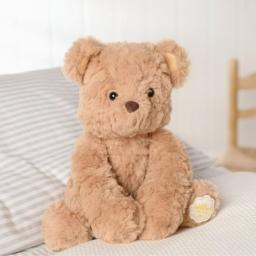 Softies Cuddly Toy - Sitting Teddy Bear - William - Mabel & Fox