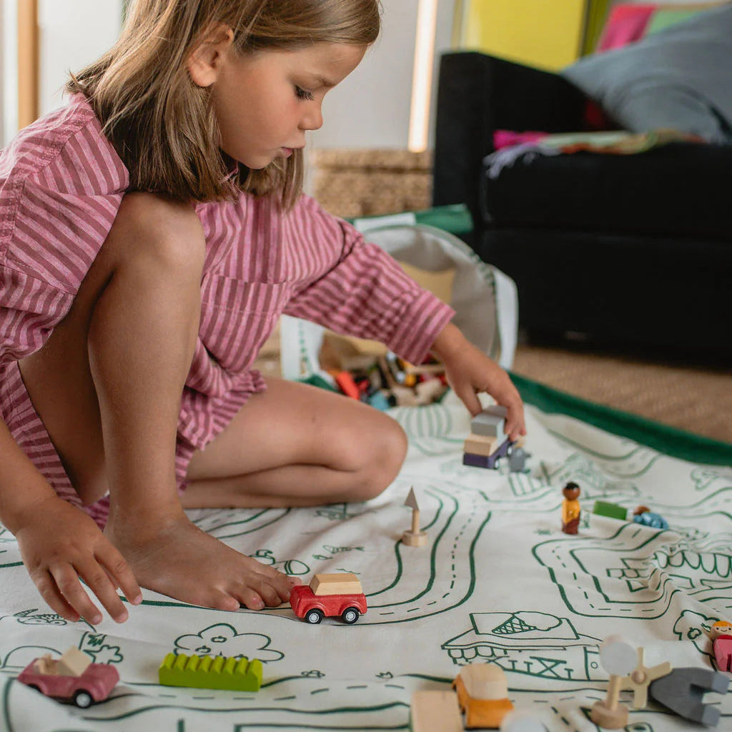 Play & Go - Playmat & Toy Basket - Roadmap