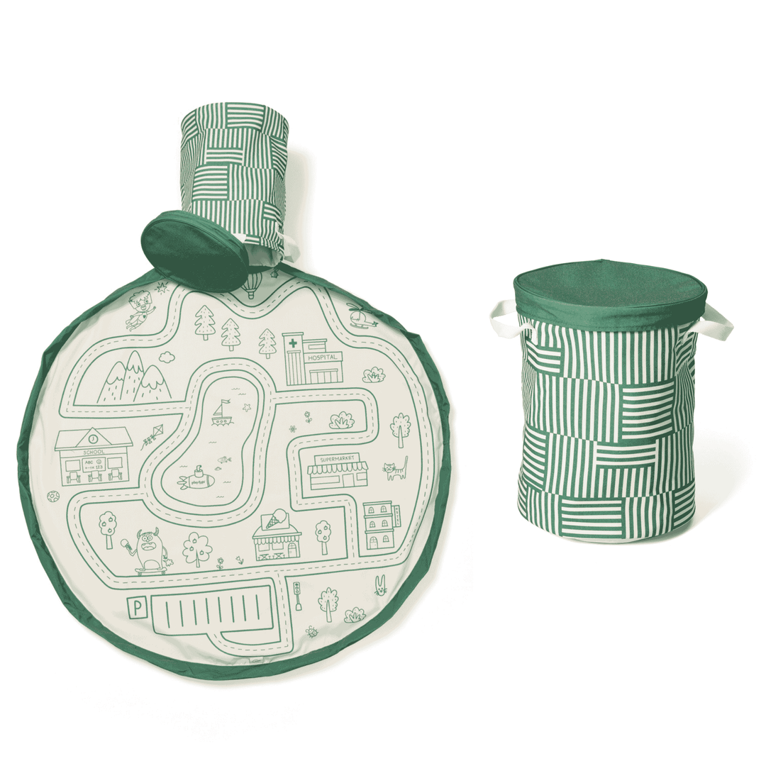 Play & Go - Playmat & Toy Basket - Roadmap