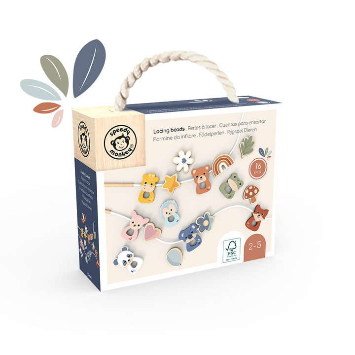 Speedy Monkey - Lacing Beads - Mabel & Fox