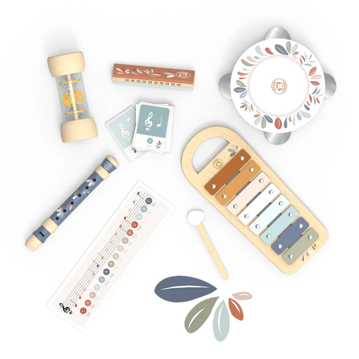 Speedy Monkey - Musical Set 5 Instruments - Mabel & Fox