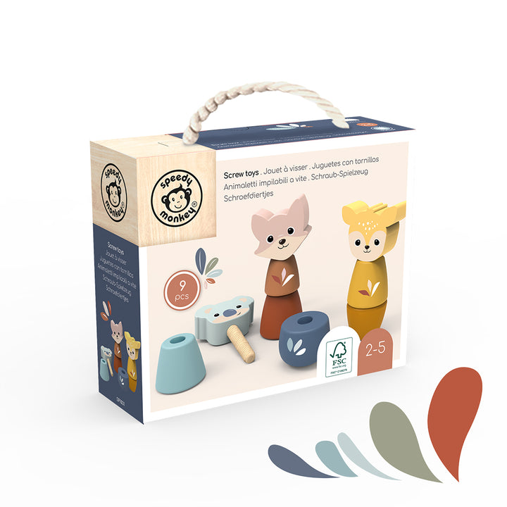 Speedy Monkey - Screw Toys - Mabel & Fox