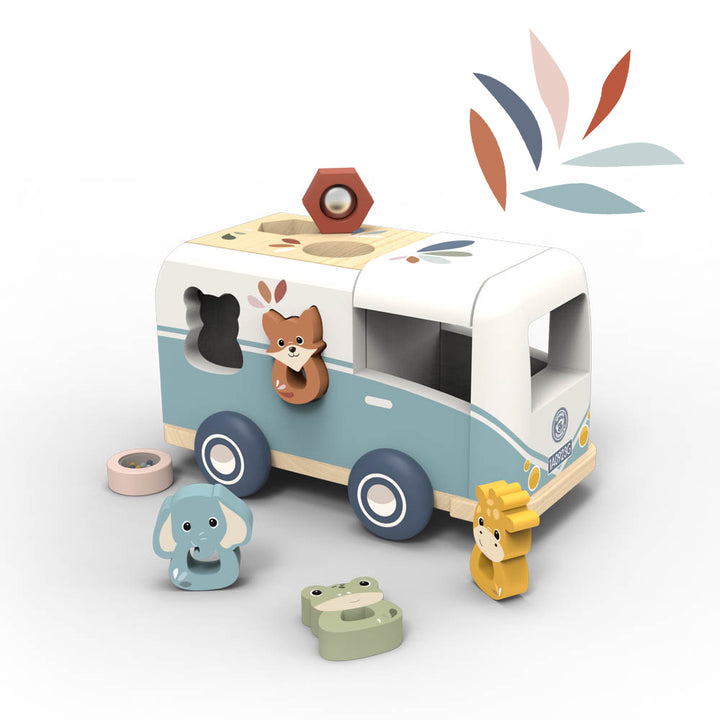 Speedy Monkey - Van Shape Sorter - Mabel & Fox