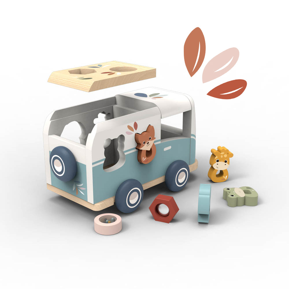 Speedy Monkey - Van Shape Sorter - Mabel & Fox