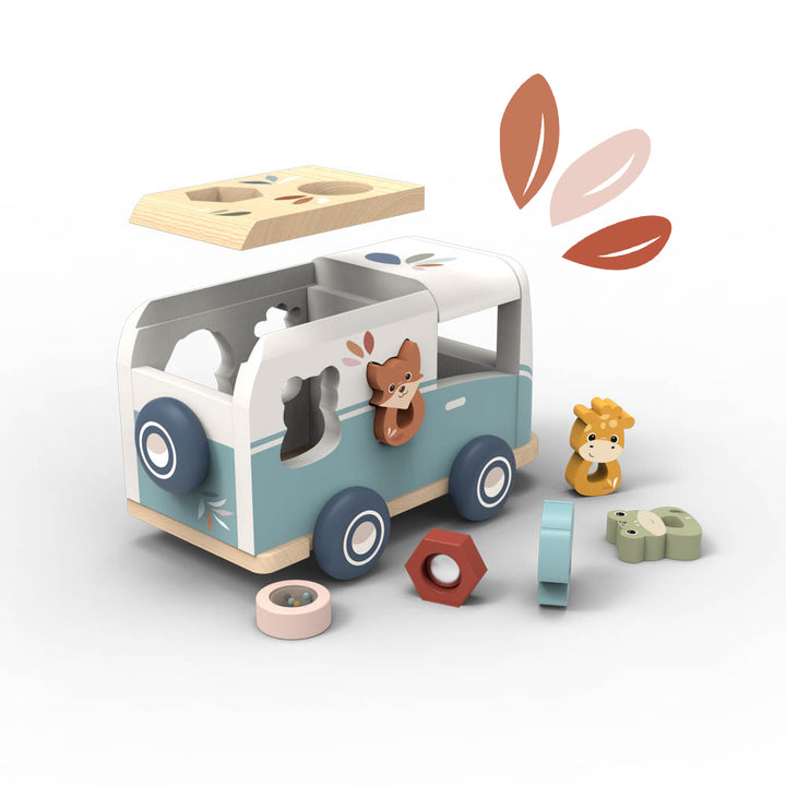 Speedy Monkey - Van Shape Sorter - Mabel & Fox