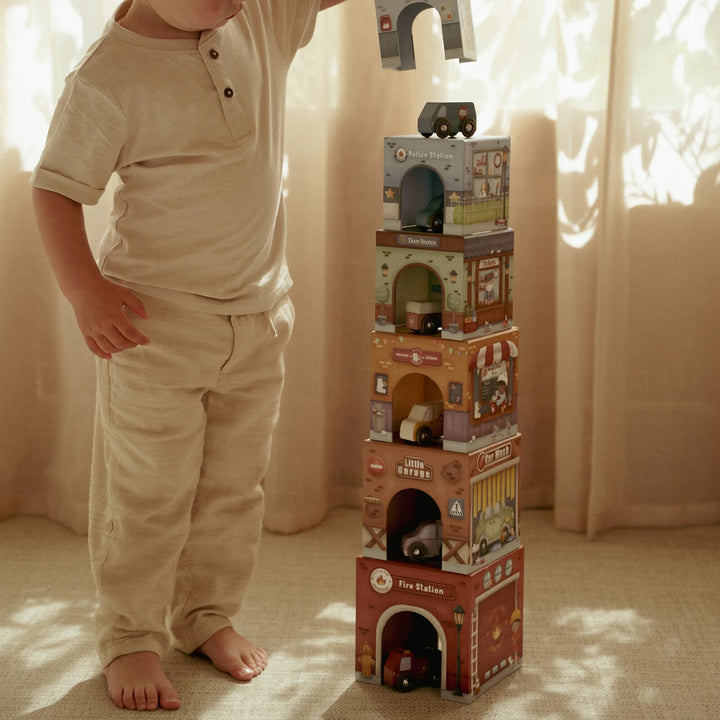Little Dutch - Stacking Blocks and Cars