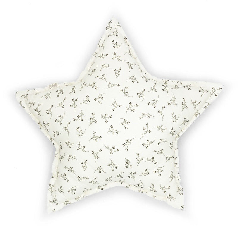 Babyshower – Star Cushion – Olive Bloom - Mabel & Fox