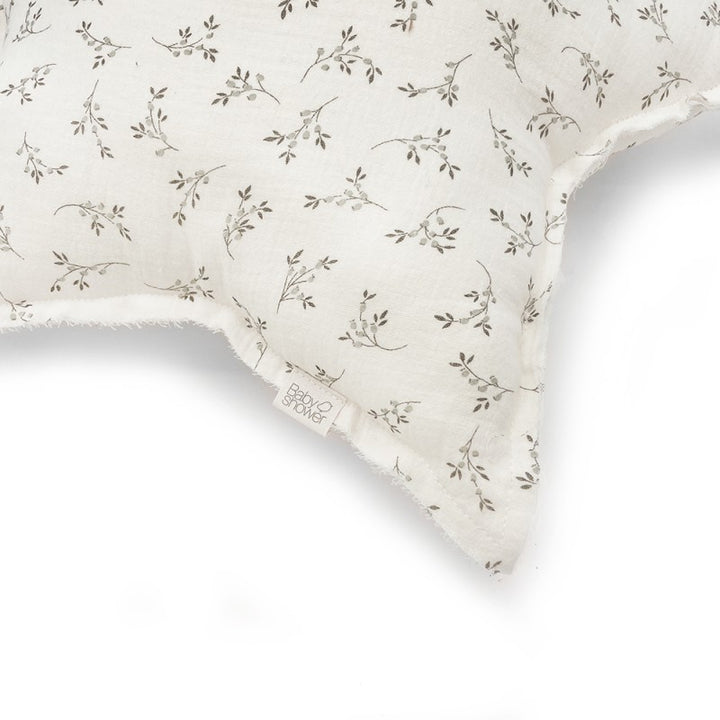 Babyshower – Star Cushion – Olive Bloom - Mabel & Fox