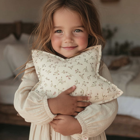 Babyshower – Star Cushion – Olive Bloom - Mabel & Fox