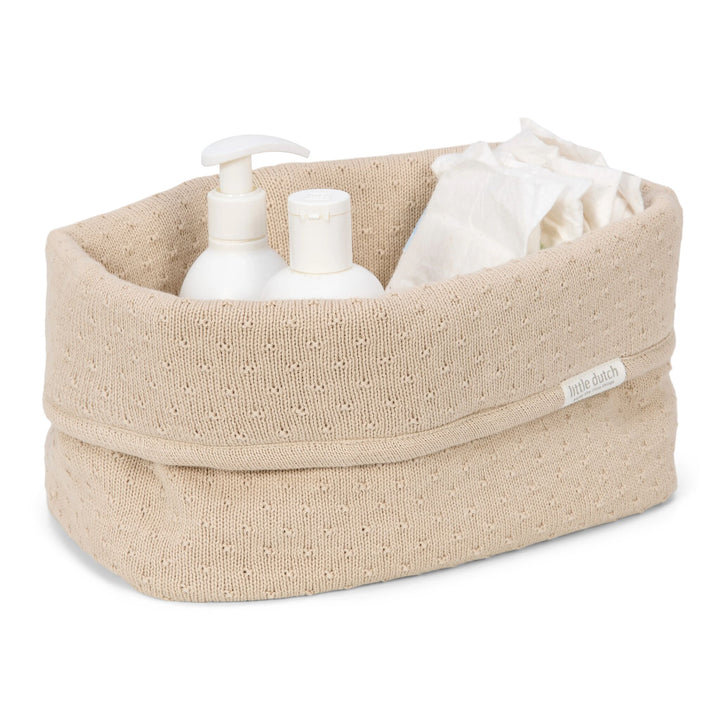 Little Dutch - Large Storage Basket - Pure Soft Beige