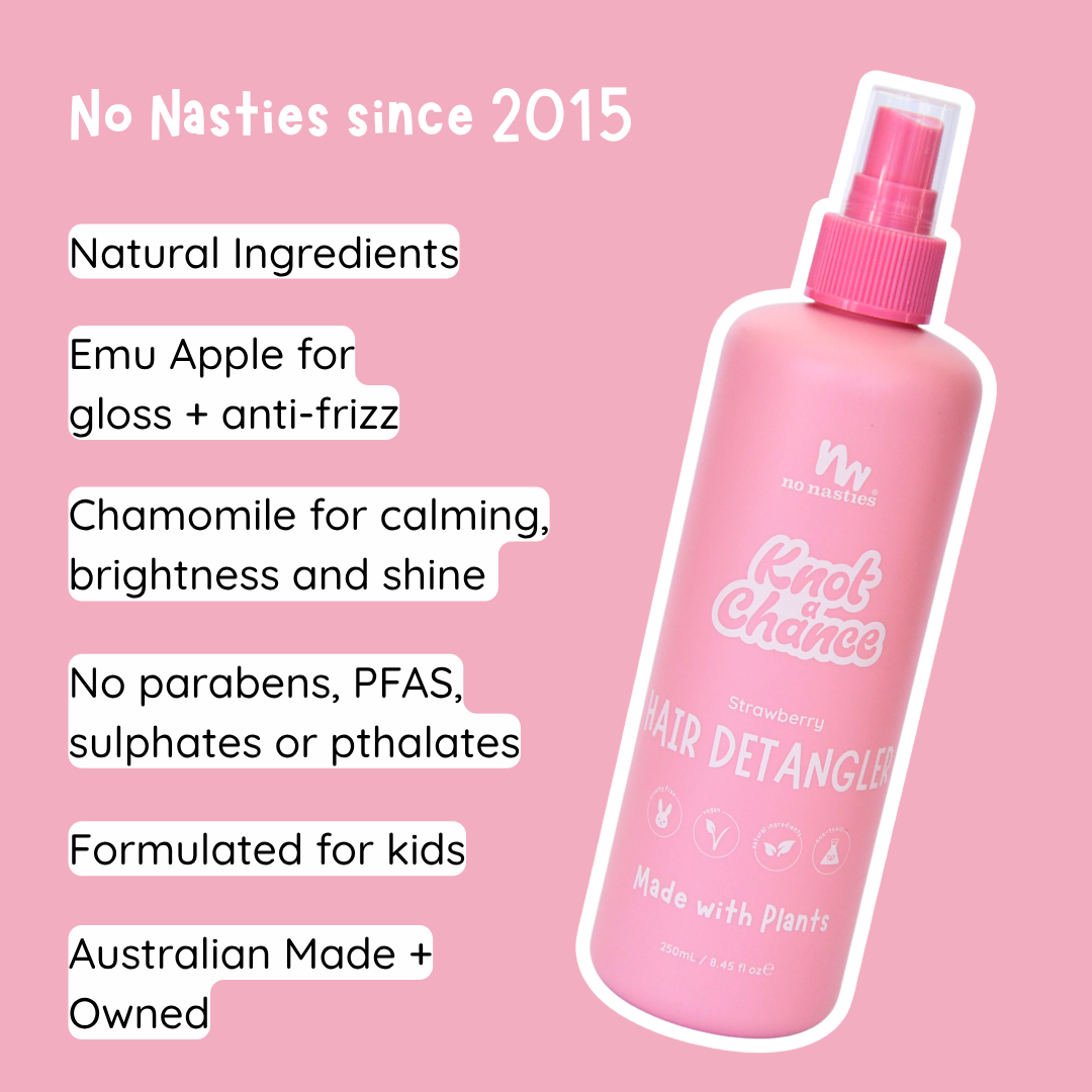 No Nasties – SLiCK KiDS™ Hair Detangling Spray – Strawberry - Mabel & Fox