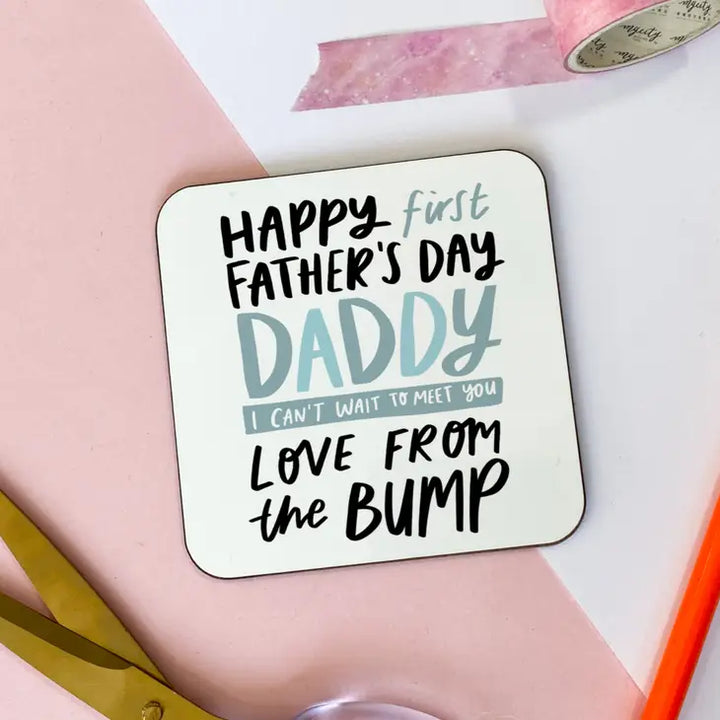 Studio Yelle - Coaster - First Father's Day - Mabel & Fox