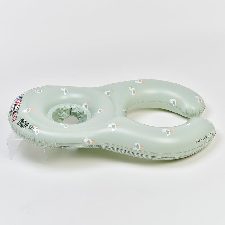Sunnylife – Baby Float Together Seat – Sammy the Seagull Green - Mabel & Fox