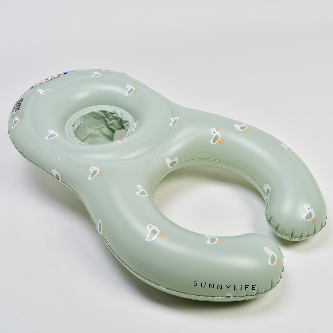 Sunnylife – Baby Float Together Seat – Sammy the Seagull Green - Mabel & Fox