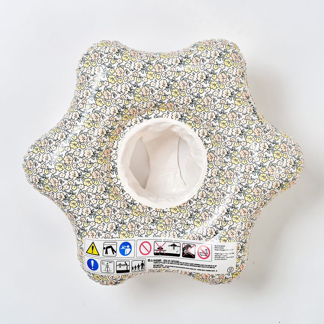 Sunnylife – Baby Seat Float – Into the Garden Ditsy Floral - Mabel & Fox