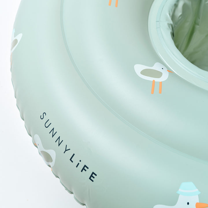 Sunnylife – Baby Seat Float – Sammy the Seagull Green - Mabel & Fox