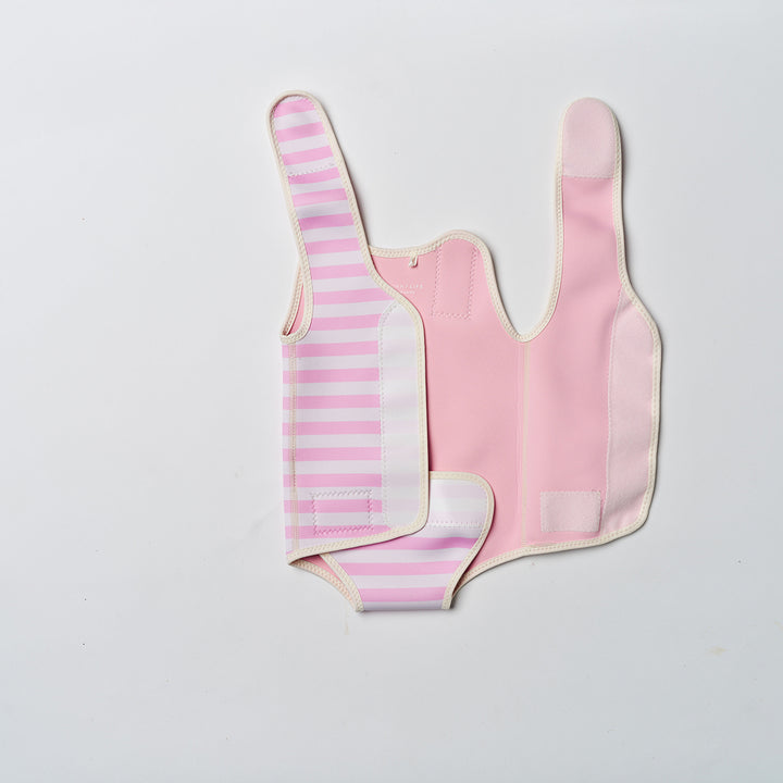 Sunnylife – Baby Wetsuit – Poppy the Peach Pink Stripe - Mabel & Fox