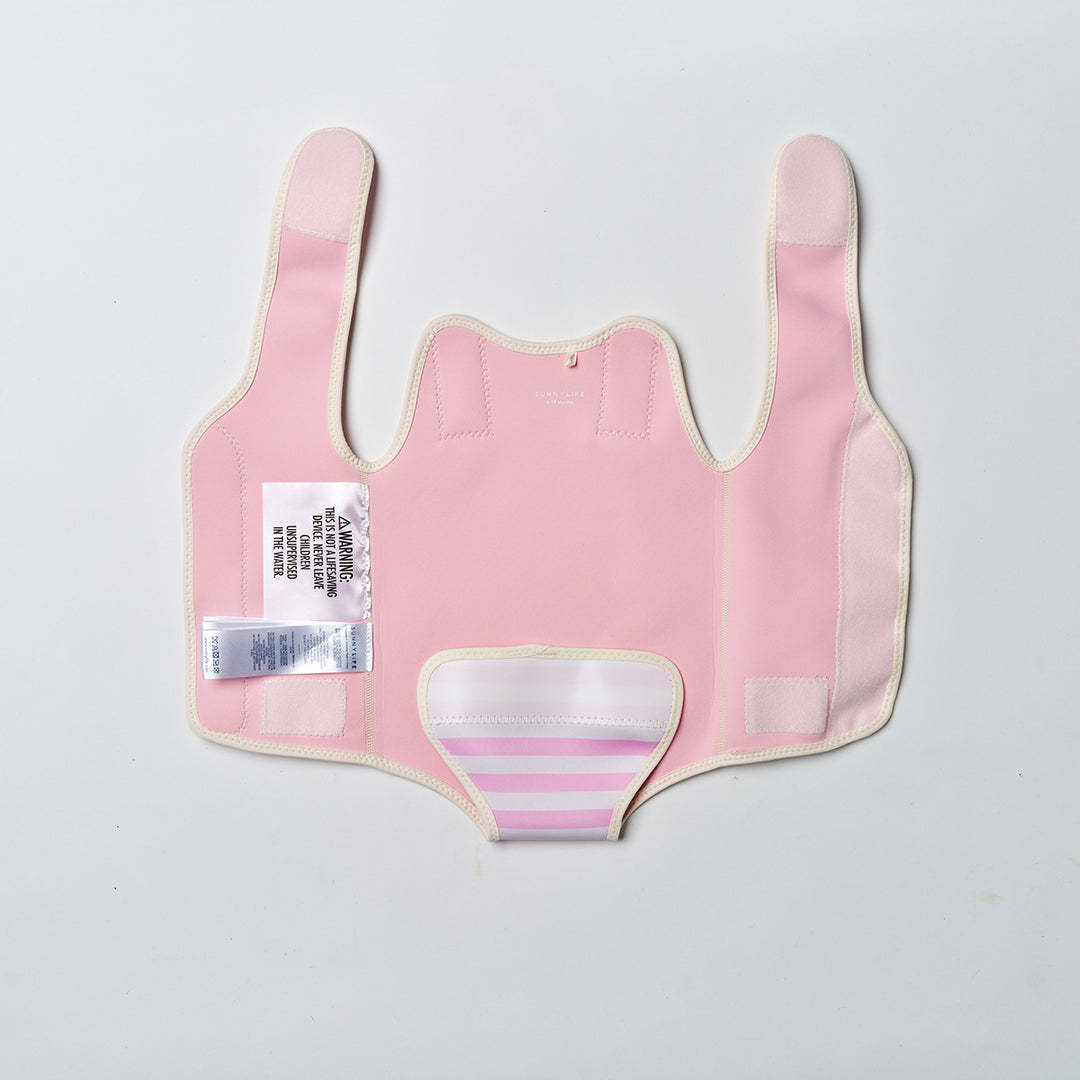 Sunnylife – Baby Wetsuit – Poppy the Peach Pink Stripe - Mabel & Fox