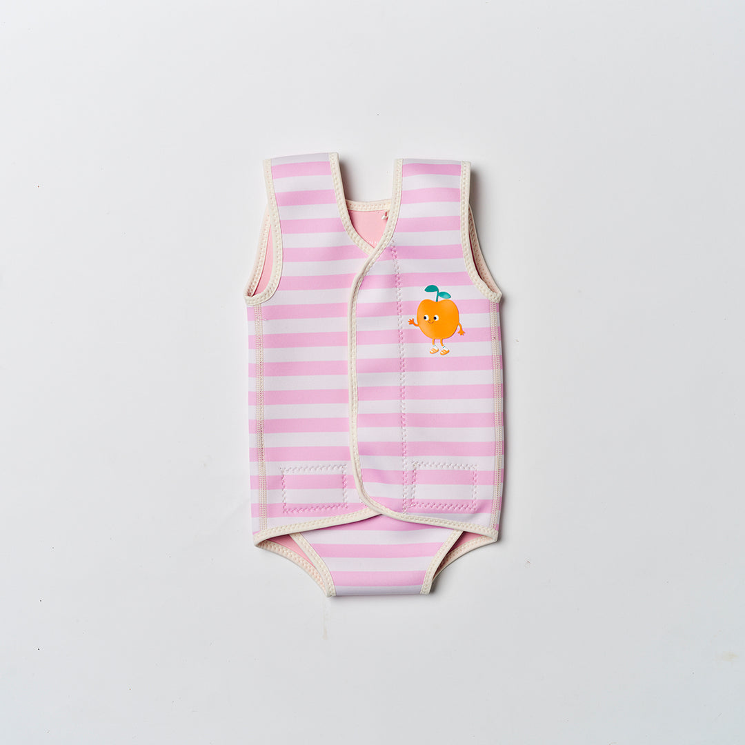 Sunnylife – Baby Wetsuit – Poppy the Peach Pink Stripe - Mabel & Fox