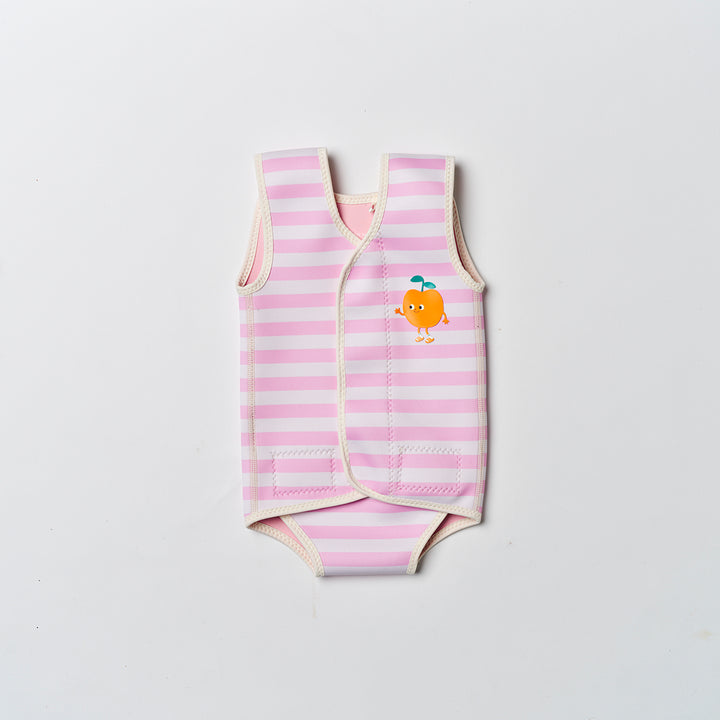 Sunnylife – Baby Wetsuit – Poppy the Peach Pink Stripe - Mabel & Fox