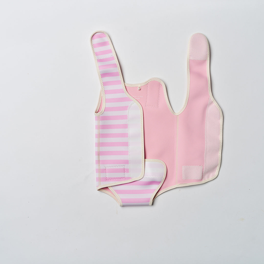 Sunnylife – Baby Wetsuit – Poppy the Peach Pink Stripe - Mabel & Fox