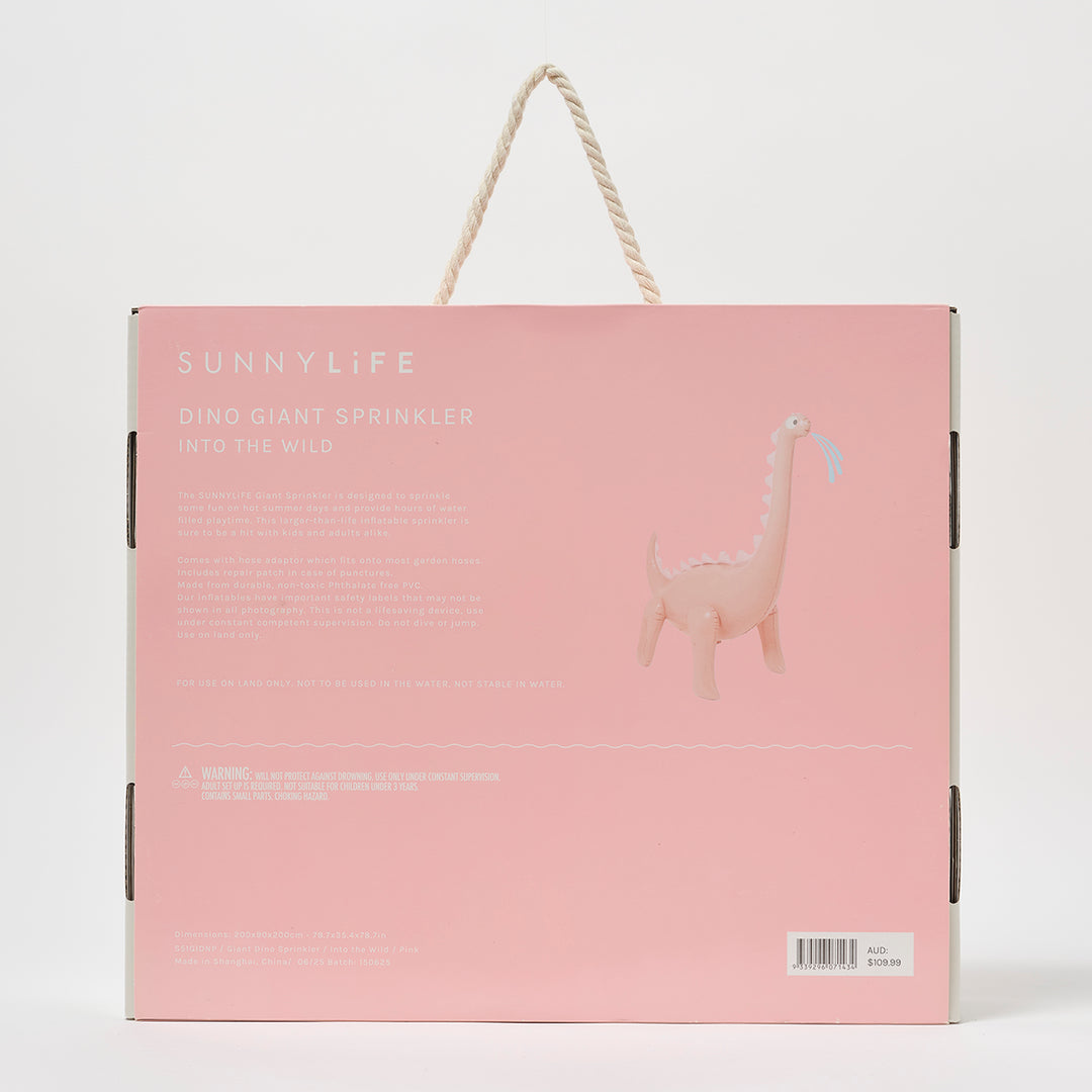 Sunnylife – Dino Giant Sprinkler – Into the Wild Pink - Mabel & Fox