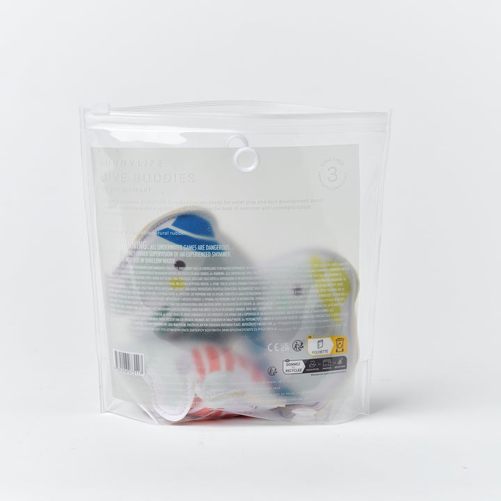 Sunnylife – Dive Buddies – Eli the Elephant – Set of 3 - Mabel & Fox