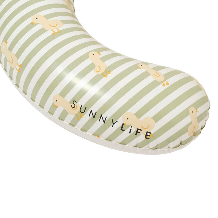 Sunnylife – Float Together Baby Seat – Duck Sage Stripe - Mabel & Fox