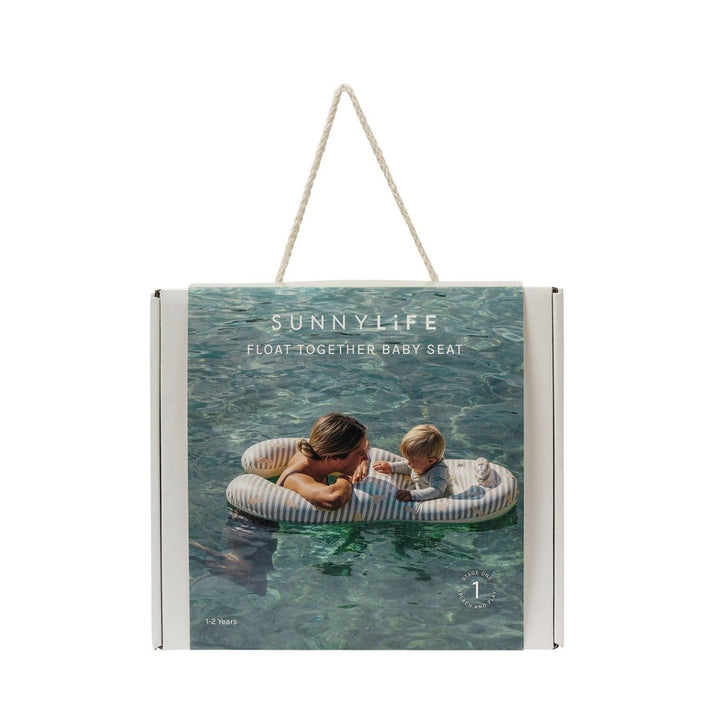 Sunnylife – Float Together Baby Seat – Duck Sage Stripe - Mabel & Fox