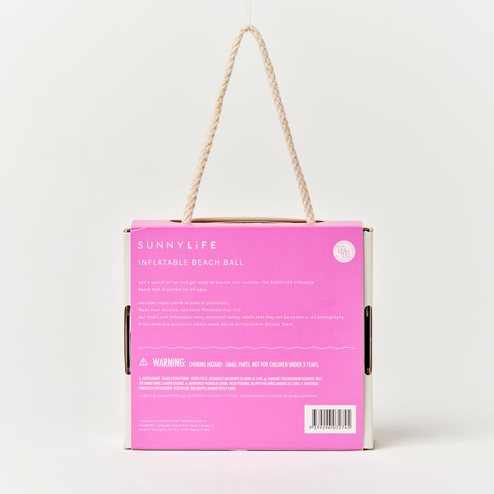 Sunnylife – Inflatable Beach Ball – Zest Magenta - Mabel & Fox