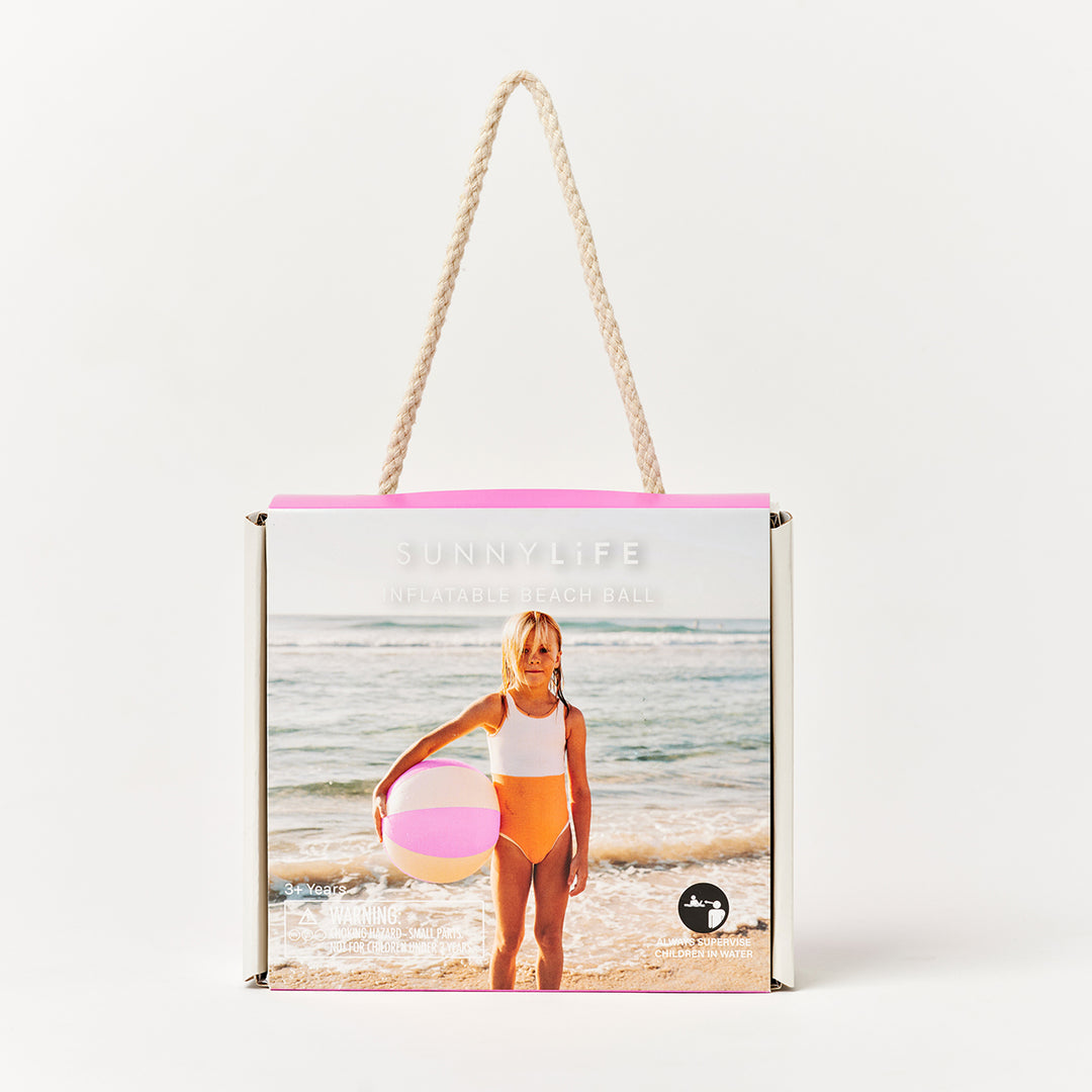 Sunnylife – Inflatable Beach Ball – Zest Magenta - Mabel & Fox