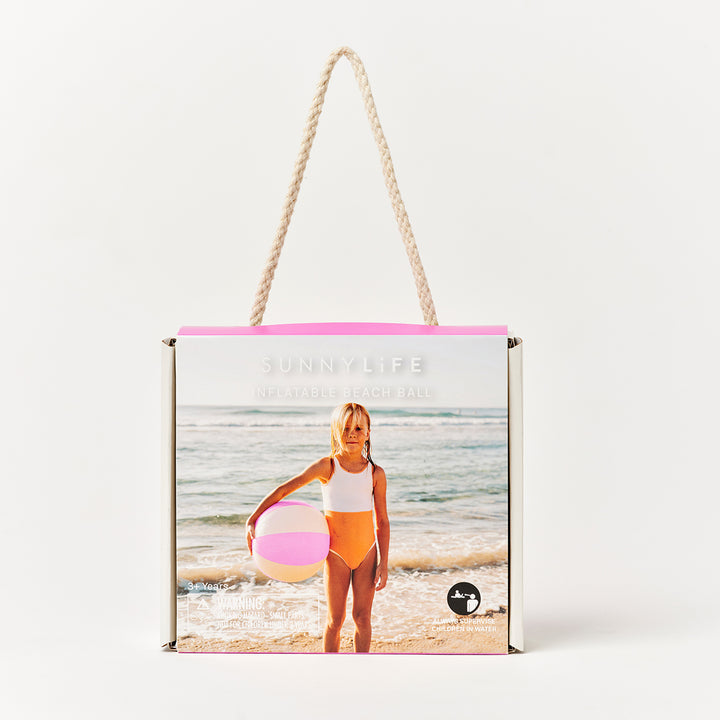 Sunnylife – Inflatable Beach Ball – Zest Magenta - Mabel & Fox