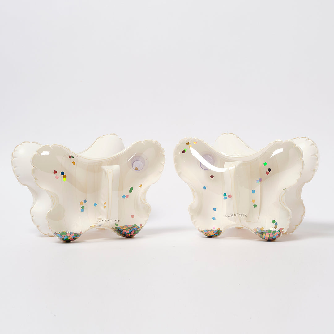 Sunnylife – Kids Inflatable Arm Bands – Cotton Candy Glitter - Mabel & Fox