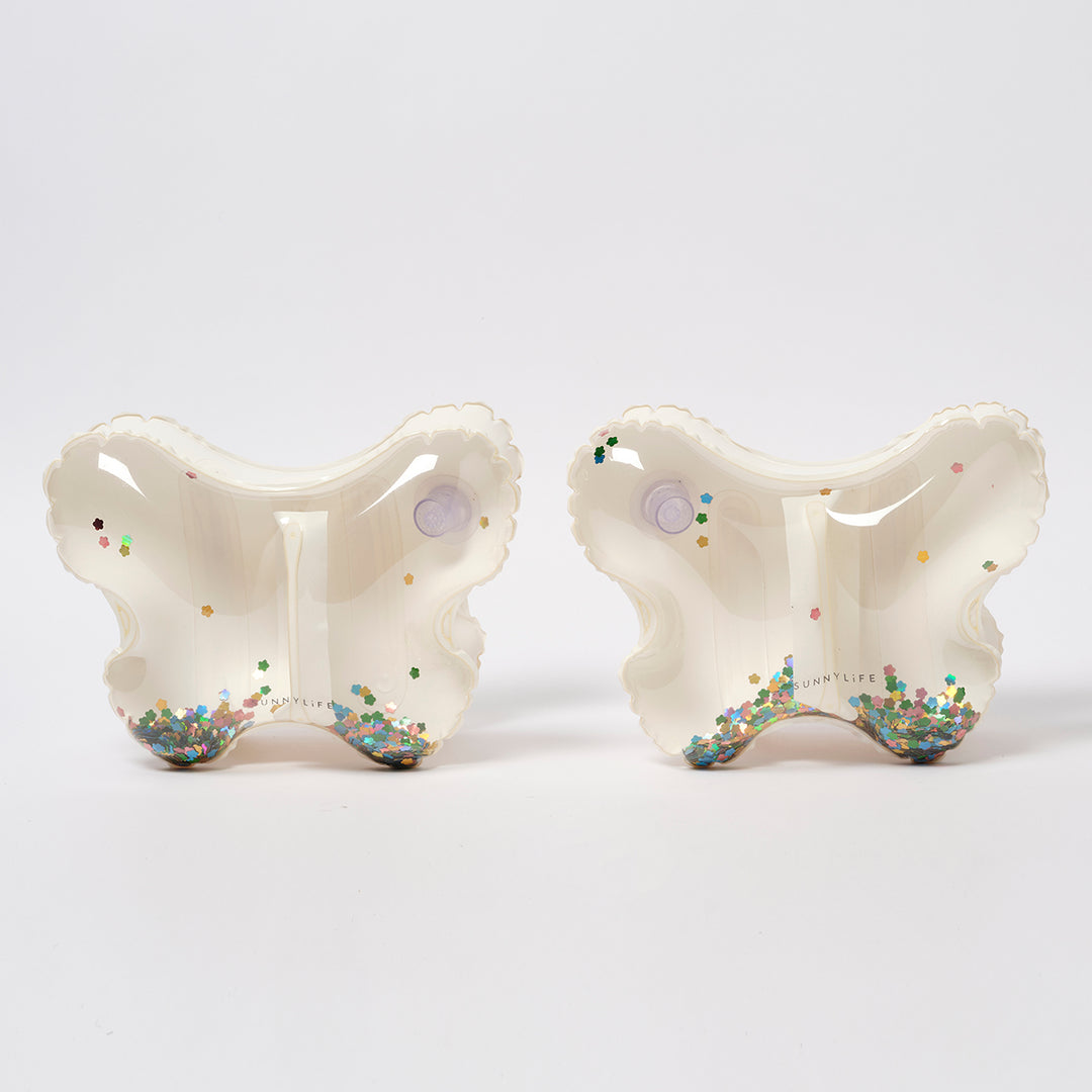 Sunnylife – Kids Inflatable Arm Bands – Cotton Candy Glitter - Mabel & Fox