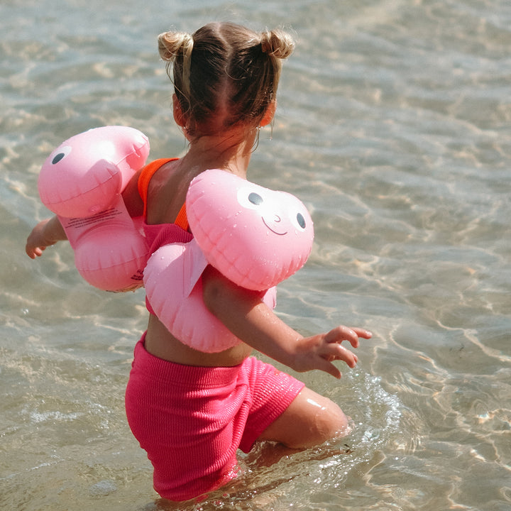 Sunnylife – Kids Inflatable Arm Bands – Poppy the Peach Pink - Mabel & Fox