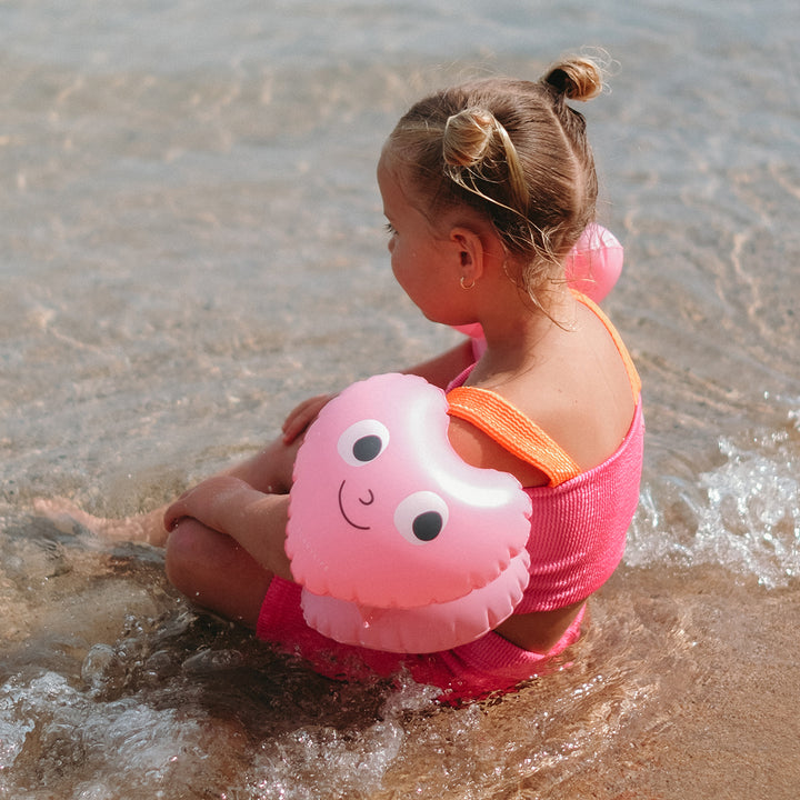Sunnylife – Kids Inflatable Arm Bands – Poppy the Peach Pink - Mabel & Fox