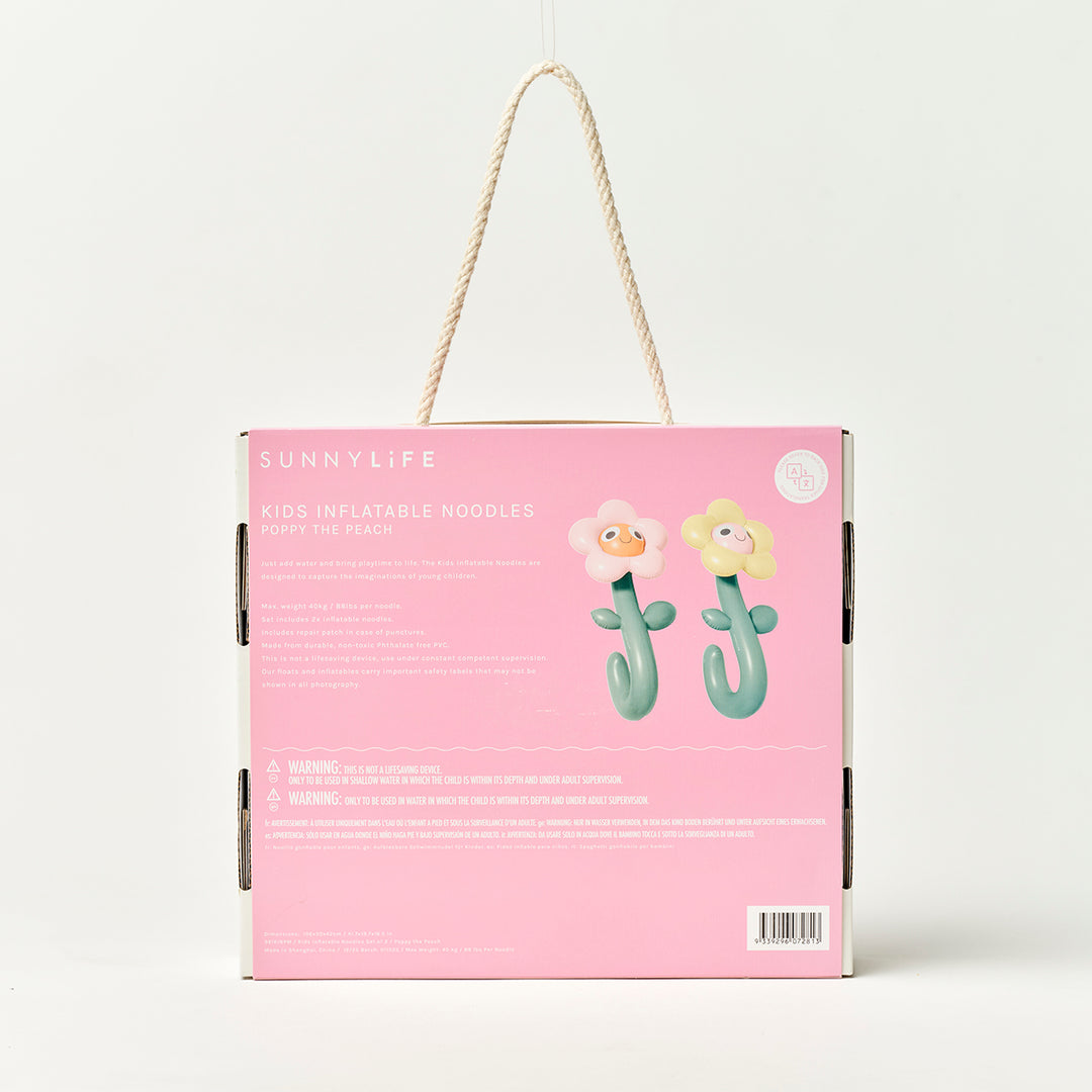 Sunnylife – Kids Inflatable Noodle – Poppy the Peach (Set of 2) - Mabel & Fox