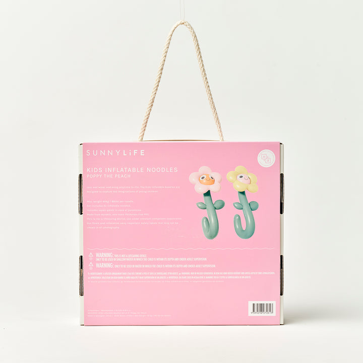 Sunnylife – Kids Inflatable Noodle – Poppy the Peach (Set of 2) - Mabel & Fox