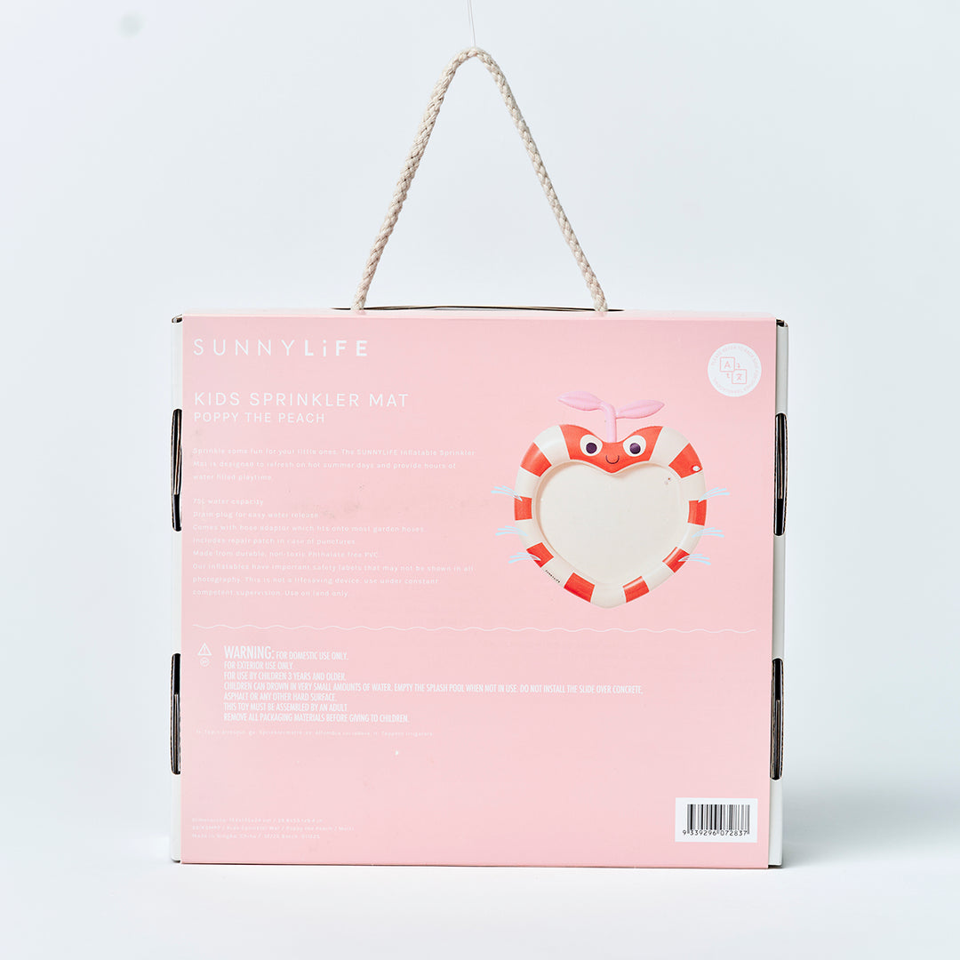 Sunnylife – Kids Sprinkler Mat – Poppy the Peach - Mabel & Fox
