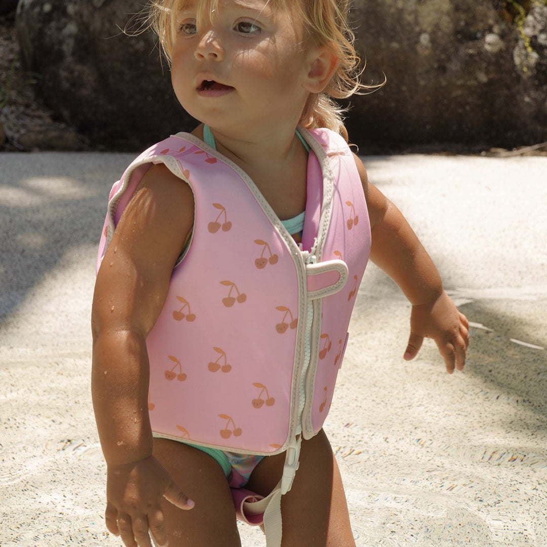 Sunnylife – Kids Swim Vest – Cotton Candy Cherry - Mabel & Fox