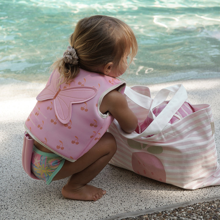 Sunnylife – Kids Swim Vest – Cotton Candy Cherry - Mabel & Fox