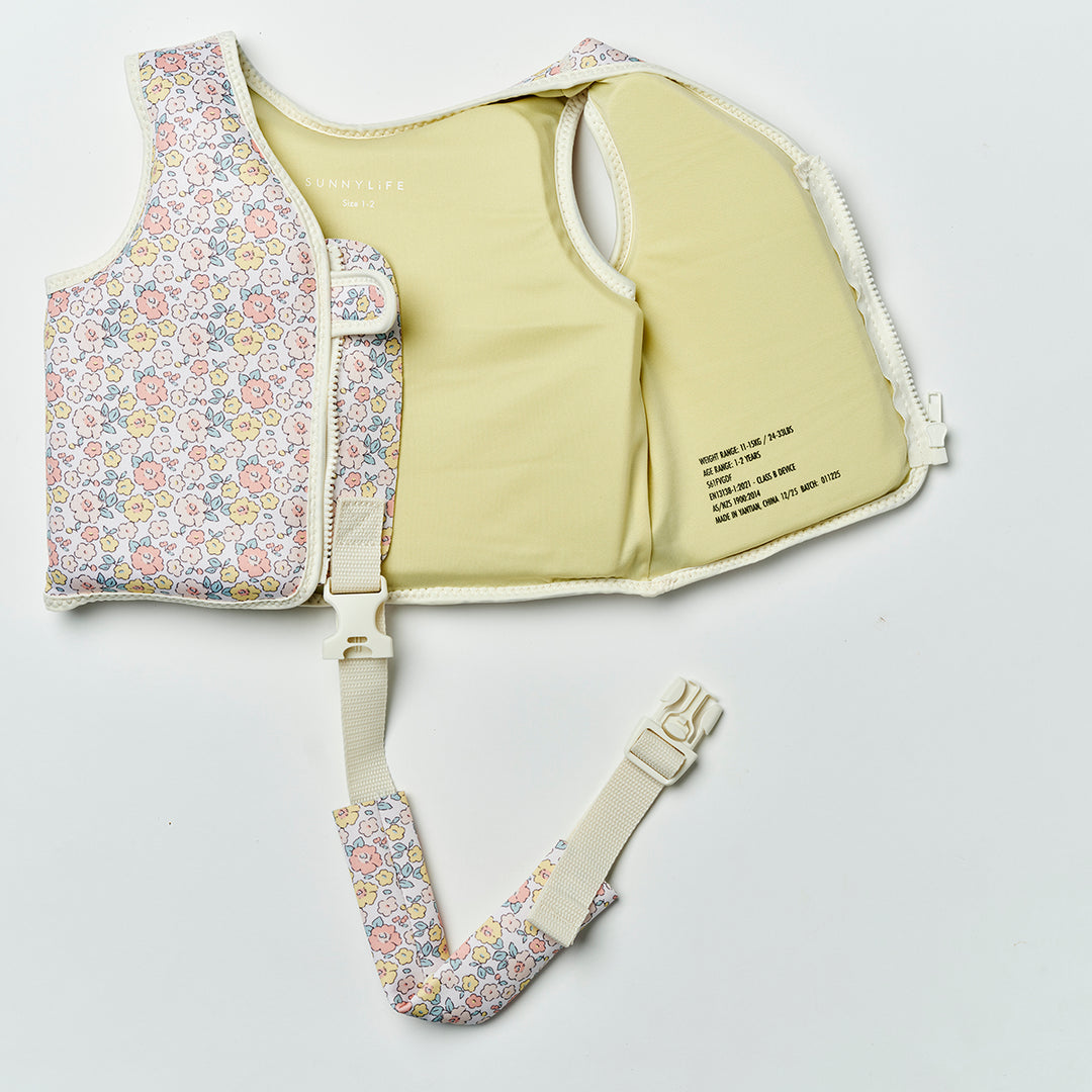 Sunnylife – Kids Swim Vest – Into the Garden Ditsy Floral - Mabel & Fox