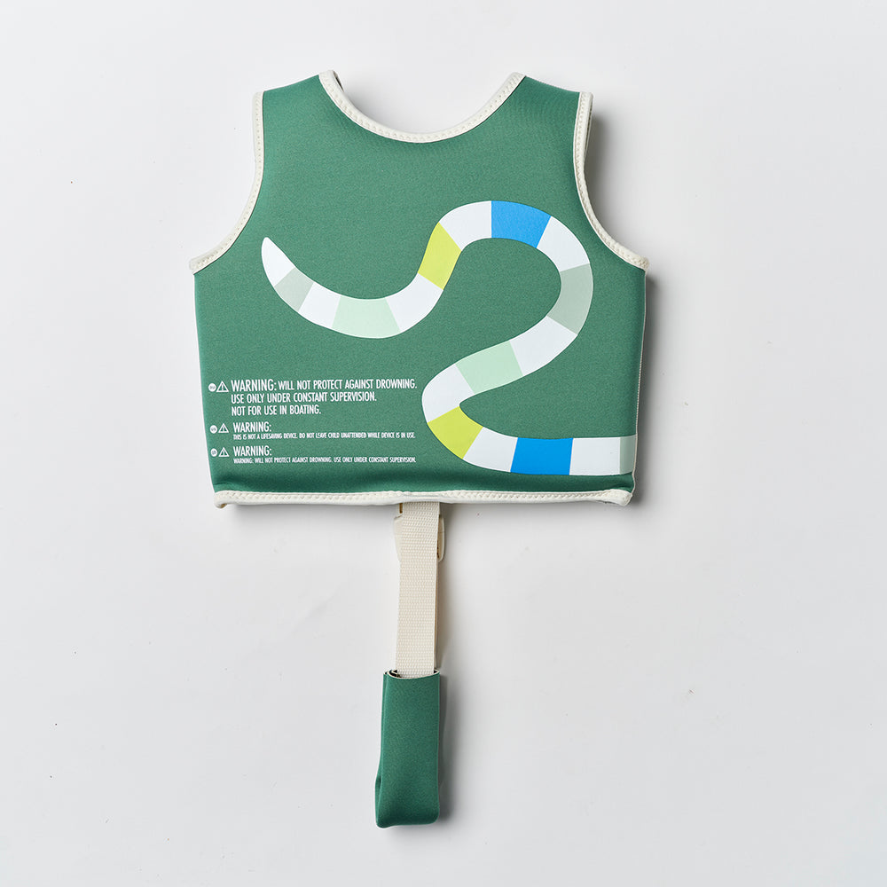 Sunnylife – Kids Swim Vest – Into the Jungle Green - Mabel & Fox