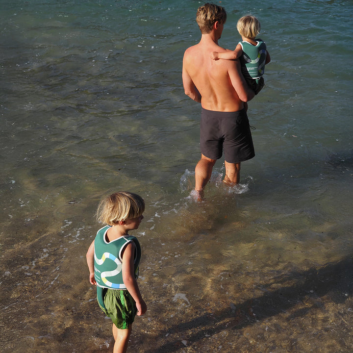 Sunnylife – Kids Swim Vest – Into the Jungle Green - Mabel & Fox