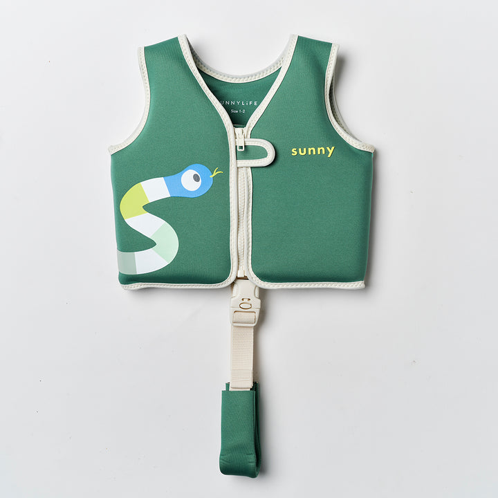 Sunnylife – Kids Swim Vest – Into the Jungle Green - Mabel & Fox